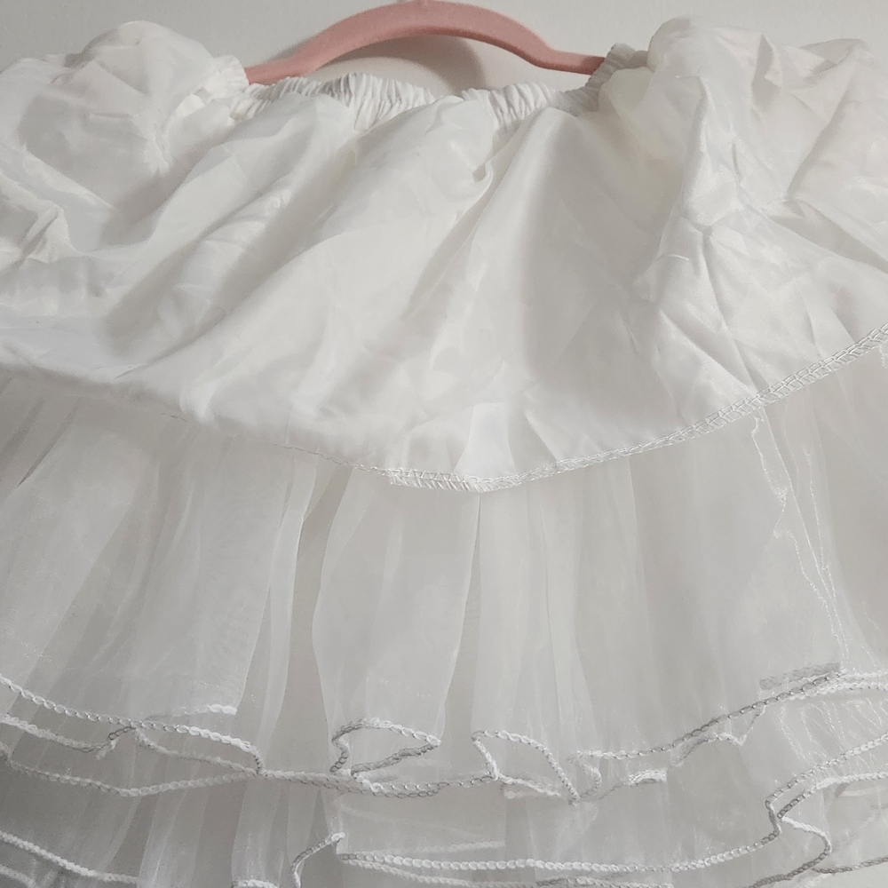 White Ruffled Skirt